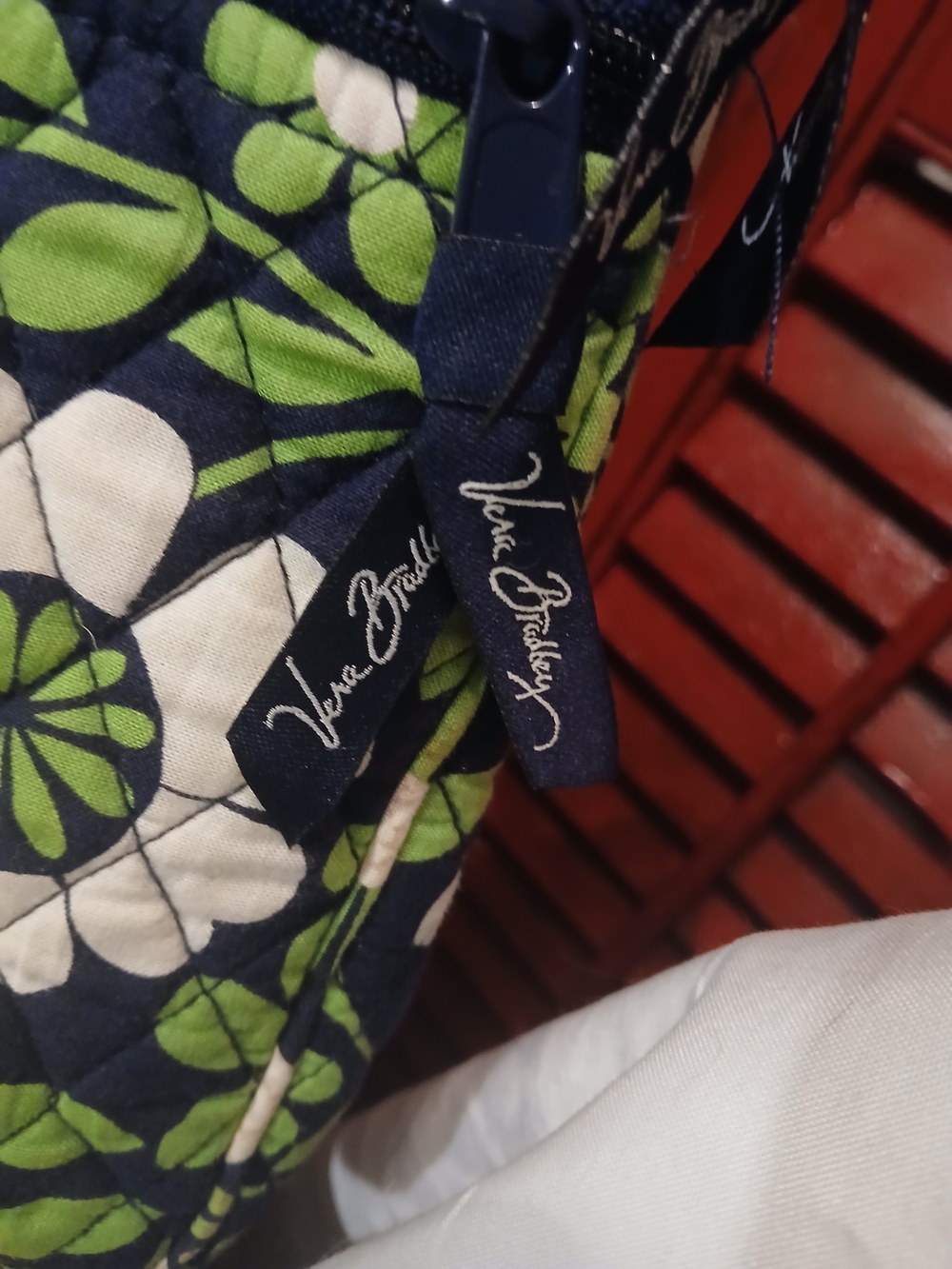 Vera Bradley Navy Floral Quilted Crossbody Bag - Picture 4 of 7